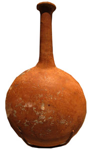 Cypriot Late Bronze Age, Red Lustrous Wheelmade Lentoid Flask